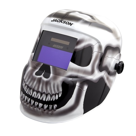 Jackson Safety Premium Graphic Welding Helmet -ADF Fixed Shade 10, Grey Matter 47102